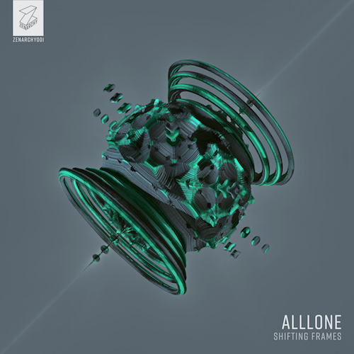 Cover art for alllone’s “Shifting Frames” LP on Zenarchy